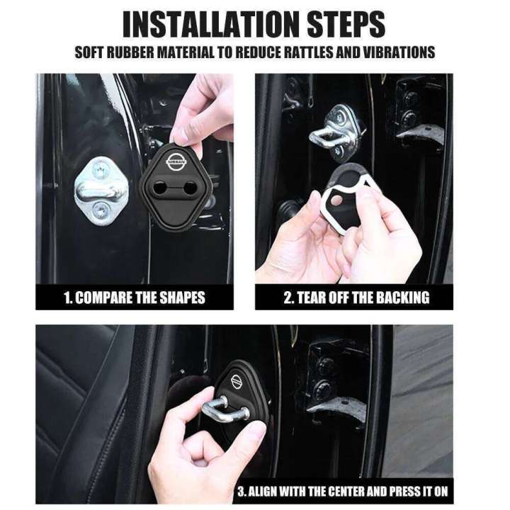 2/4pcs%20Silicone%20Car%20Door%20Lock%20Buckle%20Protector%20Cover%20For%20Nissan%20Nismo%20Juke%20Note%20Versa%20Almera%20X-Trail%20Xterra%20Qashqai%20Accessories%20-%20Image%206