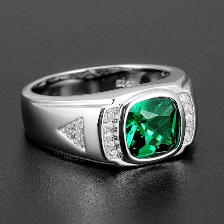 %E3%80%90IKE%E3%80%91Fashion%20Green%20Crystal%20Emerald%20Gemstones%20Diamonds%20Concise%20Rings%20for%20Men%20%20White%20Gold%20Silver%20Color%20Jewelry%20Bague%20Trendy%20Bands%20-%20Image%205