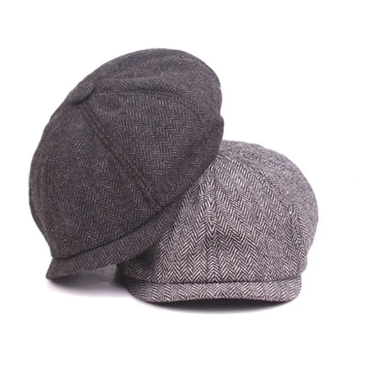 Men%20Beret%20Vintage%20Herringbone%20Tweed%20Peaky%20Blinders%20Hat%20Newsboy%20Beret%20Hat%20Spring%20Flat%20Peaked%20Beret%20Hats%20Dark%20Grey%20-%20Image%205