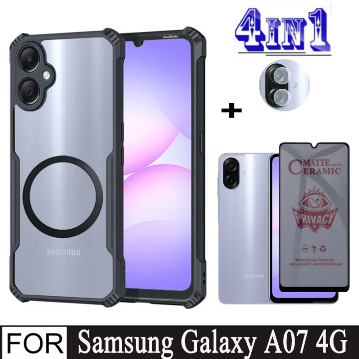 4In1%20Samsung%20Galaxy%20A07%20A06%20With%20Magnetic%20Wireless%20Charging%20Sticker%20Shockproof%20Phone%20Case%20for%20SamsungA07%20Tempered%20Glass%20Screen%20Protector%20and%20Lens%20Film%20-%20Image%203