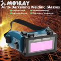 Welding Safety Glasses Anti Glare Gas Welding Cutting Soldering Goggles / Auto Darkening Welder Welding Eyes Goggles Glasses Helmet Mask Eyeshade Patch Eyes Workplace Goggles (Dark Green). 