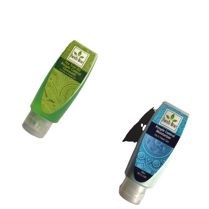 Herb Line Tea Tree Oil Pimple Control Face Wash & Moisturizer ( Herbline )