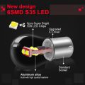 【Yellow 1157 1pcs BA15S Bulb 1157 BAY15D P21/5W Led 6SMD S35 Chips BA15D BAU15S Car Turn Signal Light lamps 12V. 