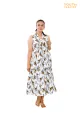Sleeveless Printed Frock. 