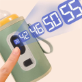 USB Milk Water Warmer Travel Stroller Insulated Bag Digital Display Nursing Bottle Heater for Outdoor Winter -Green. 