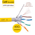 RT4PPO Copper Oxide LSZ0MHz SLAN RJLINKWY45 CAT8 Cable 40G 200FTP Shielded Mounting Cable 22AWG No H CPR DCA Sheath SUPPOE. 