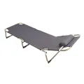 Foldable Sleep Bed Adjustable Backrest Comfortable Feel 3 Folds Portable Bed with Pillow for Outdoor Activities. 