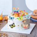300pcs/bag Food Mixed Flowers Butterfly Wafer Rice Paper Cake Pers Kitchen Tools Wedding Birthday Food Decorations. 