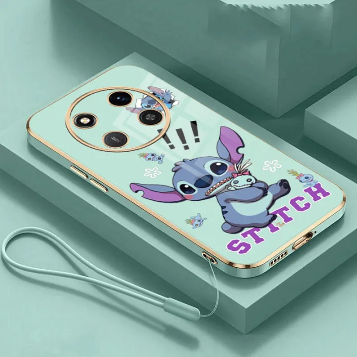 Honor%20X9C%205G%20X9C%20Feared%20Stitch%20Casing%20Soft%20Phone%20Case%20Monster%20Cartoon%20Square%20Edges%20Plating%20Cover%20-%20Image%206