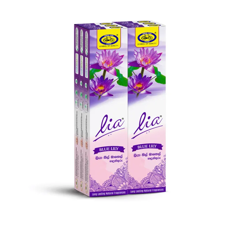 Lia Incense Sticks - Blue Lily - 6 Packets
