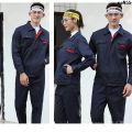 Construction Site Spring and Autumn Labor Protection Clothing Suit Men's Sleeve Single Work Clothes Factory Director Wear-Resistant Decoration Winter Garage Work Suit-Piece Room Car Booking （. 