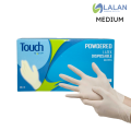 Lalan Latex Disposable Gloves - Powdered - Medium - 100pcs. 