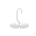 Rotatable Tie Hanger Holds Multi-function Tie Rack 360 Degree Creative Organizers Closet Storage Scarf Hook 20 Ties Scarf Jewelry Cap Storage Organizer. 