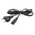 Universal Power Cable 1.5M 2-Hole Charging Cable 8-Character Tail for LED LCD TV Samsung Printer Power Cord EU Plug. 