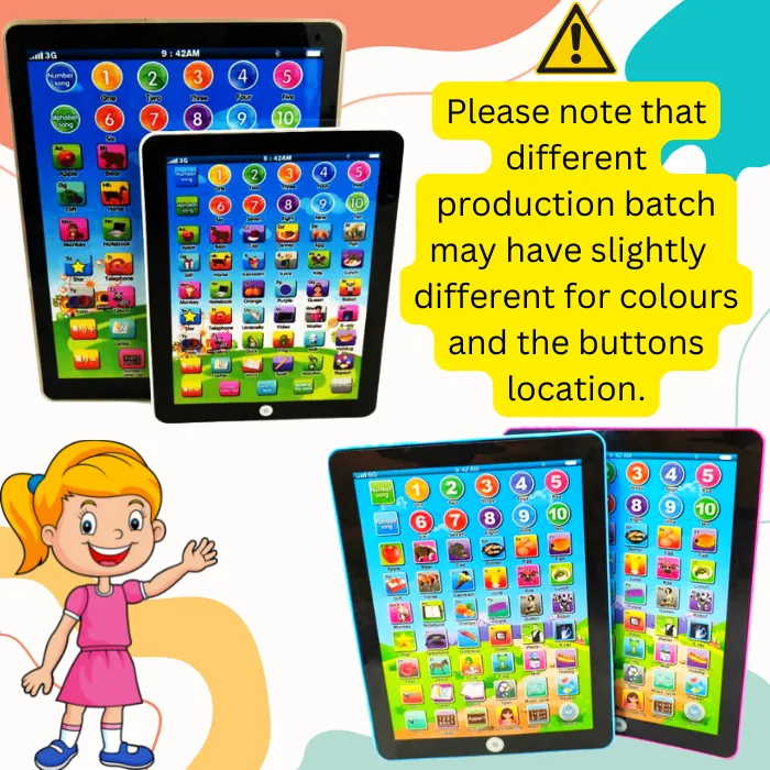 SWEET MAMMA Kids Learning Machine Toy Pad Simple Alphabets Mathematic ...