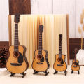 KOKKO Mini Full Angle Folk Guitar Wooden Musical Instrument Model. 