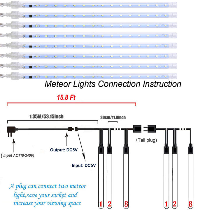 White%20Rain%20Drop%20Lights,%20Loveboat%208%20Tubes%2030%20Centimeter%20144LEDs%20Meteor%20Shower%20Falling%20LED%20Tree%20Cascading%20String%20Lights%20for%20Outdoor%20Wedding%20Party%20Holiday%20Garden%20Decoration%20-%20Image%207
