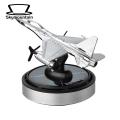 Sunlight Activated Car Air Freshener Solar-powered Fighter Jet Car Air Freshener with 54 Holes Essential Oil Diffuser for Dashboard Decoration Buyers' Favorite Solar-powered Car Air Freshener. 