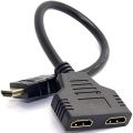HDMI Splitter Adapter Cable HDMI Splitter 1 in 2 Out HDMI Male to Dual HDMI Female. 