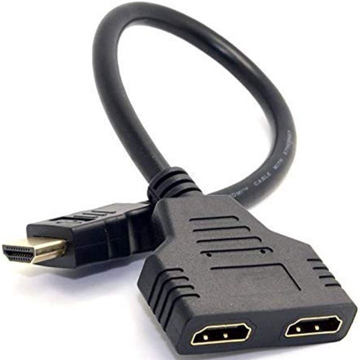 HDMI Splitter Adapter Cable HDMI Splitter 1 in 2 Out HDMI Male to Dual HDMI Female