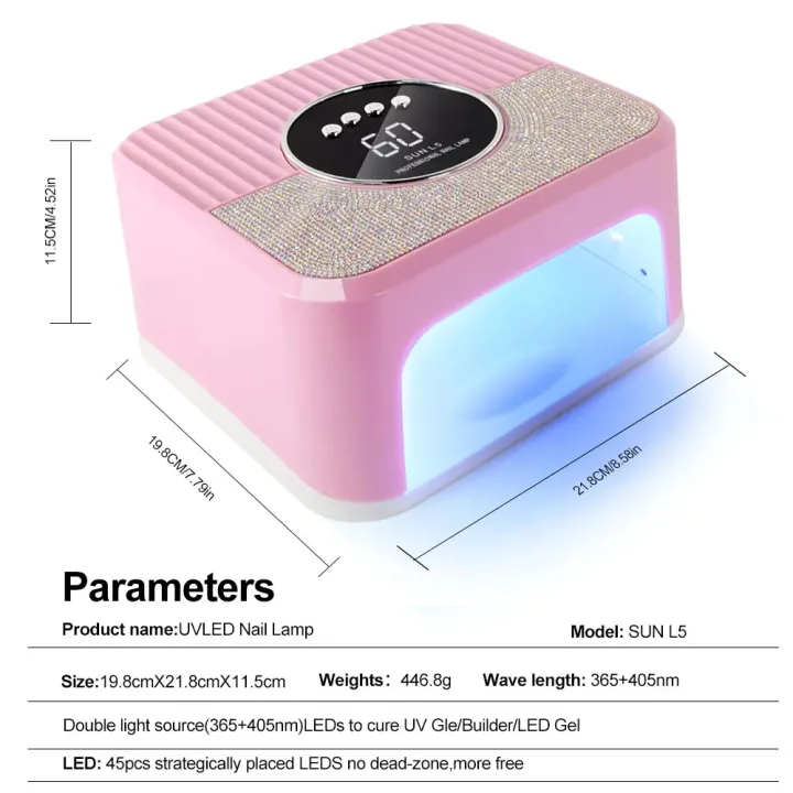 NAIL%20POLISH%20DRYER%20UV%20LED%20Lamp%20for%20Nails%20Gel%20Polish%20Dryer%20Machine%20With%2045LED%20Diamonds%20Design%20Nail%20Home%20Use%20Manicure%20UV%20Light%20-%20Image%206