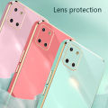 COROGI for Samsung Galaxy Note 10 Lite Back Cover Luxury 6D Plating Soft Case Camera Lens Protection Square Frame Silicone Glossy Shockproof Mobile Phone Cases. 