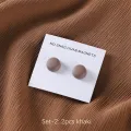 Matte Silk Scarf No Snag Hijab Magnet Brooch Strong Magnetic Buttons Round Silk Scarf Shawl Dual-use Collar Clip Cufflinks. 