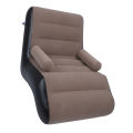 Inflatable Sofa Flocking Surface Blow Up Sofa Chair S Shaped for Office for Travel. 