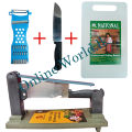 4pcs Stand Knife Set _ FREE Cutting Board, Kiwi Knife & a Peeler. 