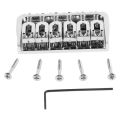 Guitar Fixed Bridge, Strong Compatibility Electric Guitar Fixed Bridge Adjustable Metal for Replacement. 