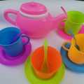 Pretend Play Tea Party Set / Toy Tea Cup Set Kids Kitchen pots. 