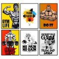 A3/A4 Size framed Gym Motivational Workout Wall posters Desk Wall decorations inspiring posters. 