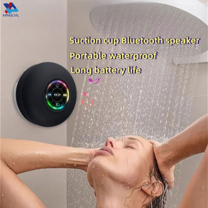 Mini Portable MINGCVIL Bluetooth Audio IPX4 Waterproof Led Lights ...