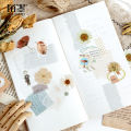 ENWEI 46Pcs Flower Poem Series Stickers Paper Deco Sticker Scrapbooking Design Material Journal DIY Creative Stationery. 