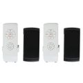 2X Ceiling Fan Remote Control Kit, Small Size Universal Ceiling Fans Light Remote, Speed, Light. 