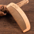 1Pc Natural Peach Wood Comb Close Teeth Anti-static Head Massage Beard Hair Care Tool Beauty Accessories Barber Women's Hairdres. 