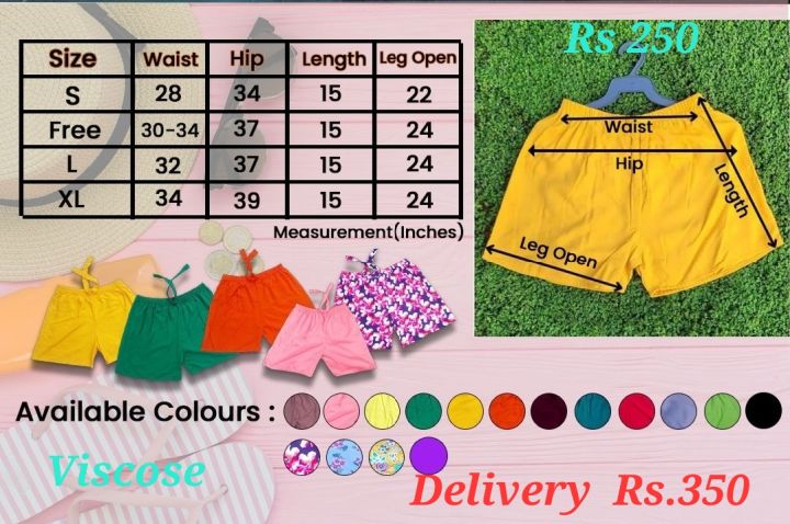 5%20Pcs%20Casual%20Hot%20Shorts%20for%20Women,%20Super%20Soft%20Viscose,%2015%20Inches%20-%20Image%208