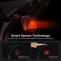Smart Tail Light Bicycle Rechargeable LED Bicycle Tail Light with DIY Pixel Brake Sensor Waterproof App Control Enha-nced Riding Safety. 