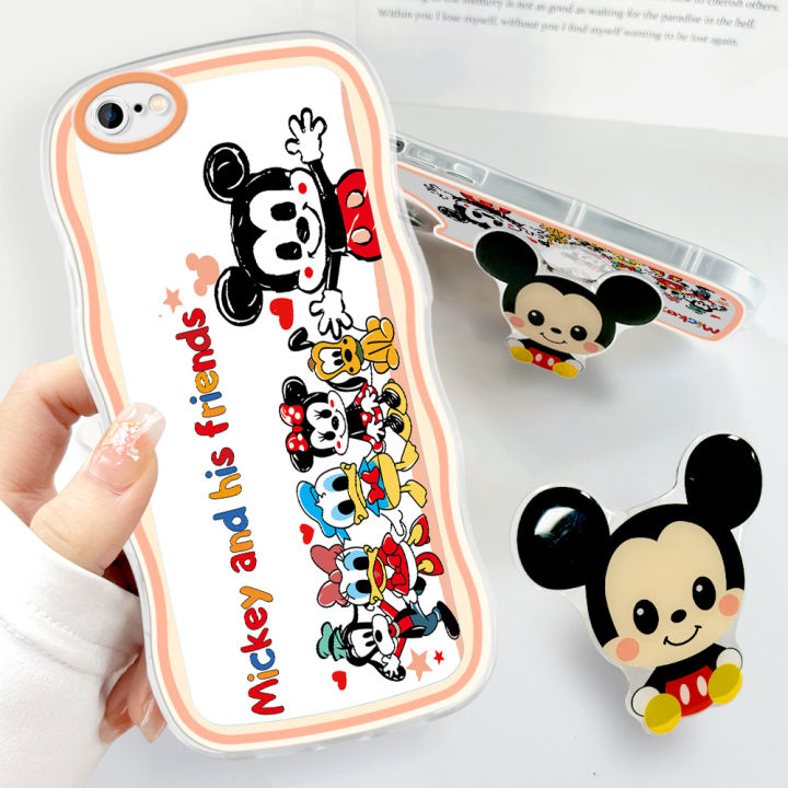 Super%20Case%20For%20iPhone%206S%20Cute%20Mickey%20and%20Minnie%20Disney%20Clear%20Cartoon%20Cases%20Soft%20Silicone%20Full%20Rubber%20Back%20Cover%20Moble%20Phone%20Tpu%20Transparent%20Curly%20Wave%20Hybrid%20Shockproof%20Casing%20For%20Girls%20Ring+%20Free%20Holder%20-%20Image%202