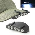 Super Bright Night Fishing 5-LED Cap Light Headlight Headlamp Head Flashlight Head Hat Clip on Light Fishing Head Lamp. 