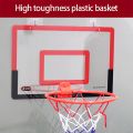 Indoor Mini Basketball Hoop Set for Kids Adjustable Mini Basketball Hoop Set Basketball Toy Gifts for Kids Teens Black. 