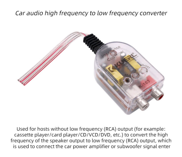 Car%20Audio%20High%20to%20Low%20Converter,%20Car%20Stereo%20Converter%20CD%20Amplifier%20Audio%20Subwoofer%20High%20Low%20Converter%20Line%20Output%20Impedance%20Converter%20-%20Image%203