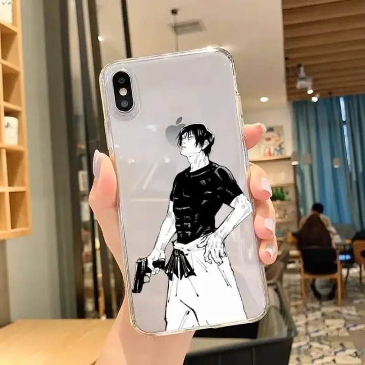 Toji%20Fushiguro%20Jujutsu%20Kaisen%20Phone%20Case%20For%20iPhone%2011%2012%20Mini%2013%2014%20Pro%20XS%20Max%20X%208%207%206s%20Plus%20SE%20XR%20Transparent%20Shell%20-%20Image%204