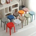 NORDIC STACKABLE HOUSEHOLD ROUND STOOL. 
