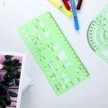 6 Pcs Architect Multi Purpose Drawing Template Set House Plan Interior Design and Furniture Drafting Tool Ruler. 