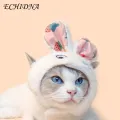 Warm Pet Hat Adorable Bunny Rabbit Ear Hat for Cats Small Dogs Perfect Halloween Party Costume Accessory for Pets Pet Costume Hat. 