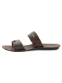 U Softo Men Toe Rings Slippers Brown. 