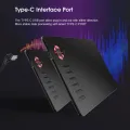 (VEIKK Official store) VEIKK A15 Graphics Drawing Tablet Large work area of 10 x 6 inch 8192 Pressure Sensitivity Digital Drawing Pad with Passive Stylus and 12 Shortcut Keys, 20 Nibs and 1 Artist Glove( RedBlueGray). 