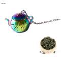 Tea Infuser with Chain Spice Leaf Filter Mesh Tea Strainer Multipurpose Reusable for Tea Room. 