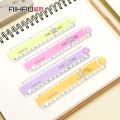 Oeny 30CM New Cute Kawaii Study Time Color Folding Ruler Multifunction DIY Drawing Rulers Kids Students Office School Stationery. 